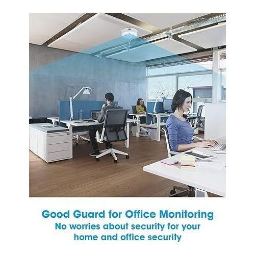 Hidden Camera Smoke Detector WiFi Spy Camera Hidden Cameras with Video Wireless Small Camera with Night Vision and Motion Detection Indoor Camera for Home Security Nanny Cam+ FREE 32GB MEM CARD