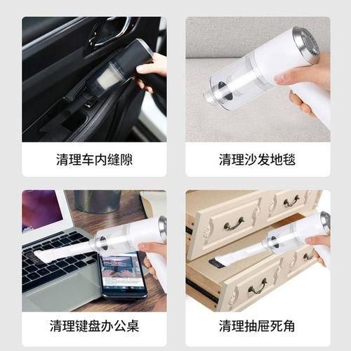 Wireless Handheld Car Vacuum Cleaner Strong Suction Car Vacuum Cordless Rechargeable Portable Vacuum Cleaner Black