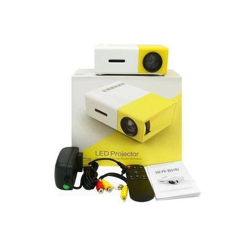 YG300 New small projector home portable high-definition projector, plug-in connection with the phone's built-in audio