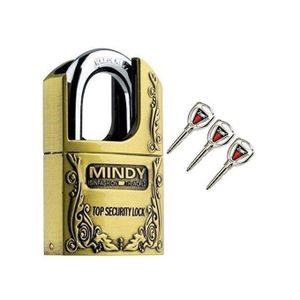 Mindy Top Anti-Burglar Theft Zinc Alloy High Security Padlock With 3 Keys
