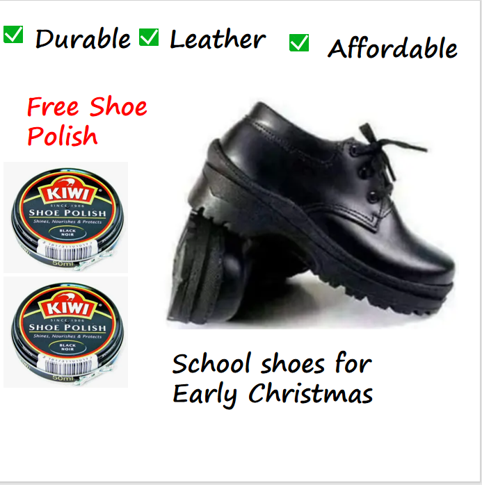 Boys and girls pure Leather Shoes Solid Black Kid Shoes Spring Autumn Baby Casual School Shoes Children Shoes