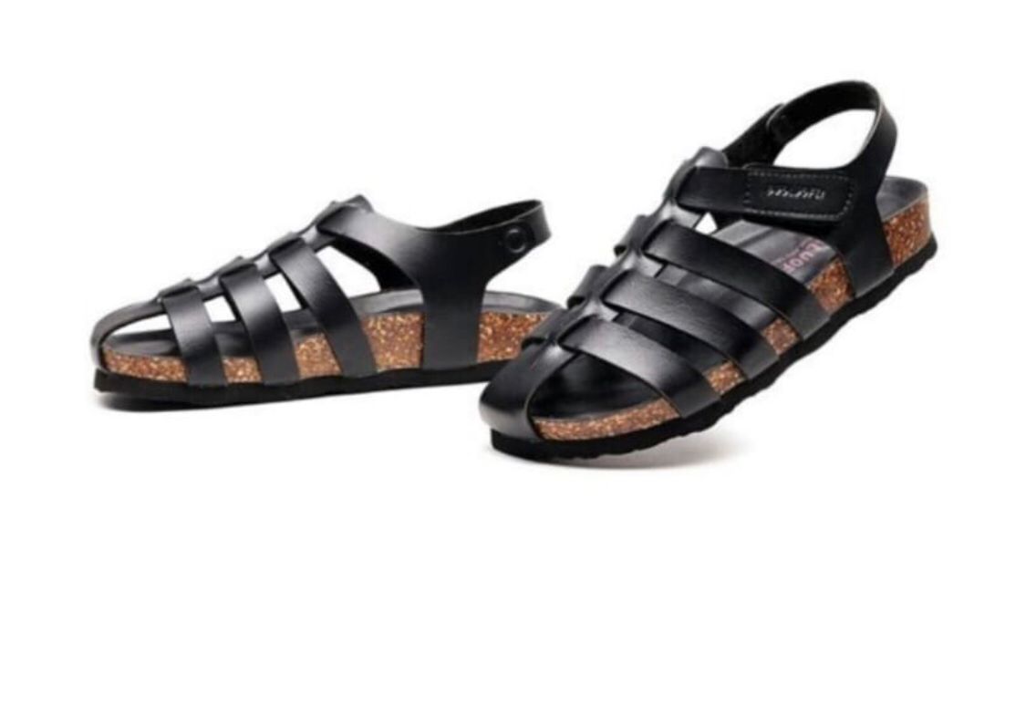 NEW ARRIVALLS!!!    Slip On Cork SandalsLeather Sandal HIGH QUALITY DESIGN/sandals