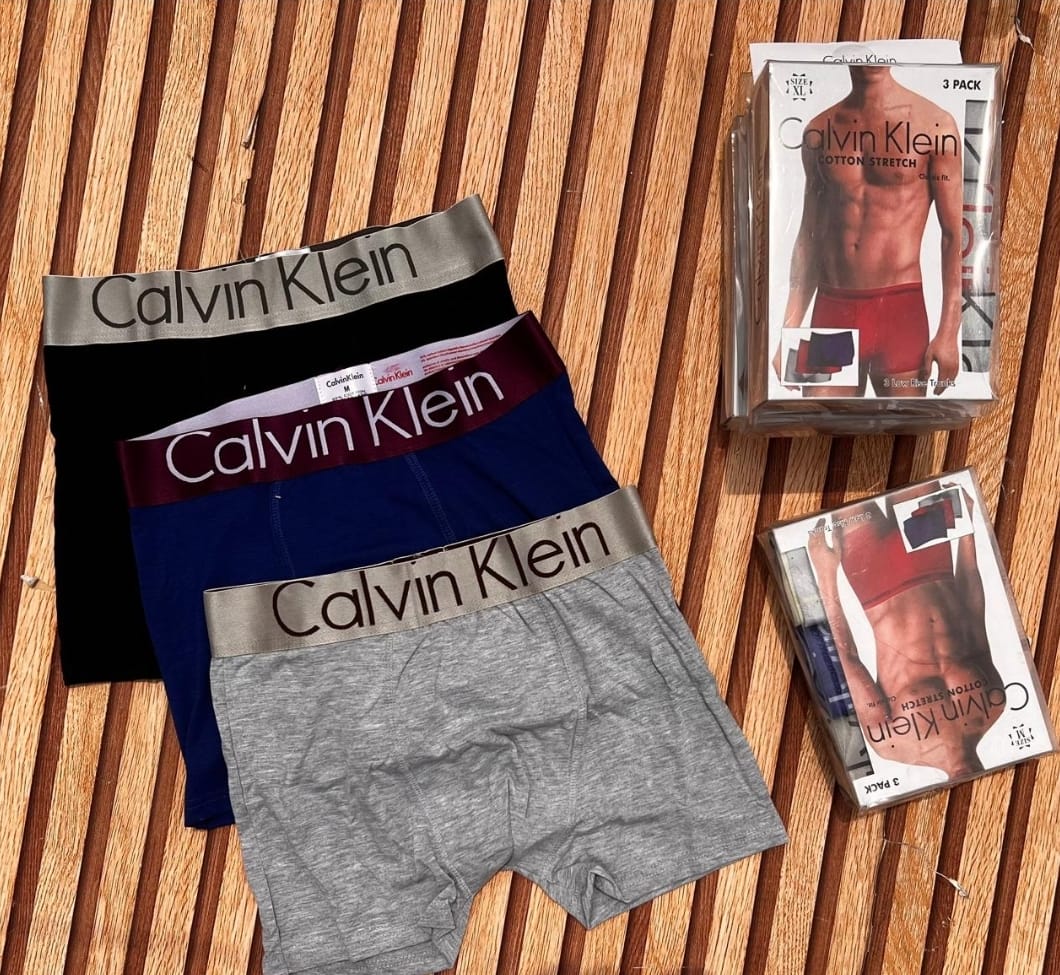 NEW 3 pack + box Calvin Klein Men's Fashion Boxer /Briefs Underwear/Breathable Trendy Underwear