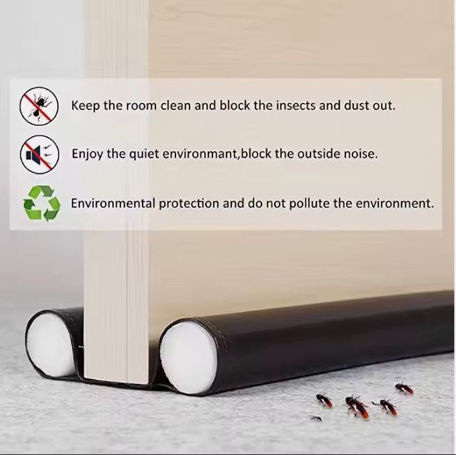 JYD 96cm PU leather foldable Flexible Guard Sealer Stopper Weatherstrip Wind Dust Door Bottom Sealing Strip