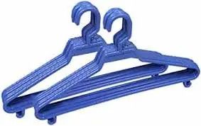 Halal Plastic (12 and 1free Pcs) Pieces Versatile, Lightweight, Space-Saving, Non-Slip, Slim Designed, Dry and Wet Clothes Hanger Set
