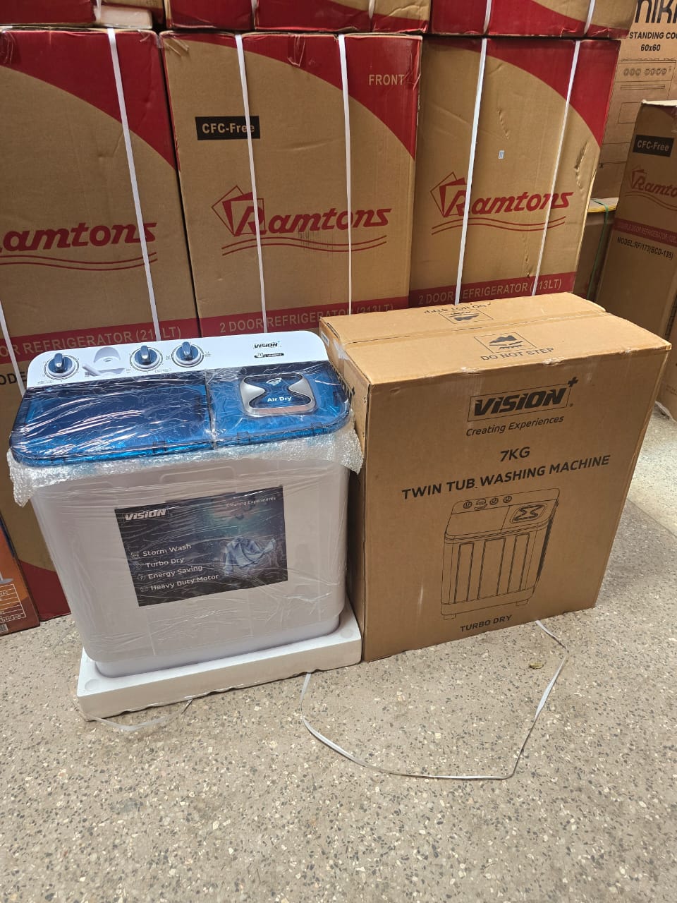 Vision 7kgs twin tub washing machine
