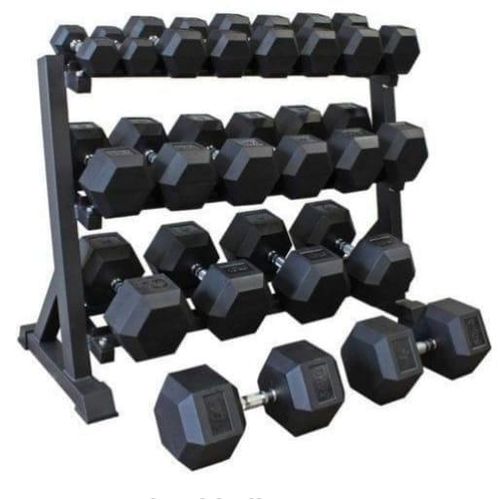 CLEARANCE OFFER 5kg Black Hexagonal Dumbbell Weight