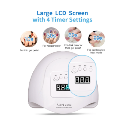 Nail Phototherapy Machine 80w High Power Nail Baking Lamp Quick Drying Wearing Nail Drying Machine