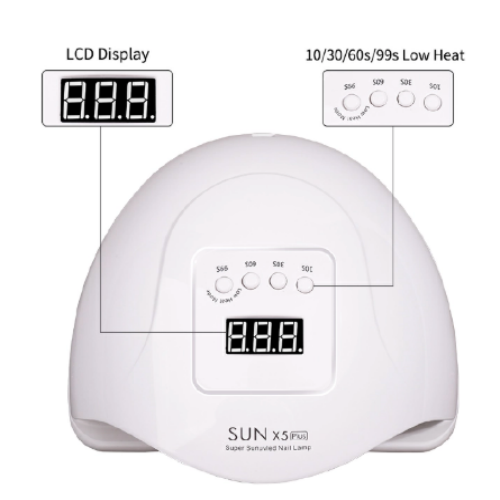 Nail Phototherapy Machine 80w High Power Nail Baking Lamp Quick Drying Wearing Nail Drying Machine