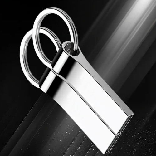 Real capacity USB2.0 metal high-speed portable computer notebook drive USB flash drive U disk [+2 Free OTG Adapters]