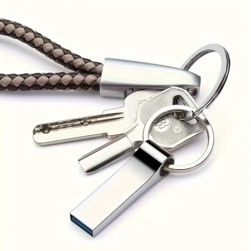 Real capacity USB2.0 metal high-speed portable computer notebook drive USB flash drive U disk [+2 Free OTG Adapters]