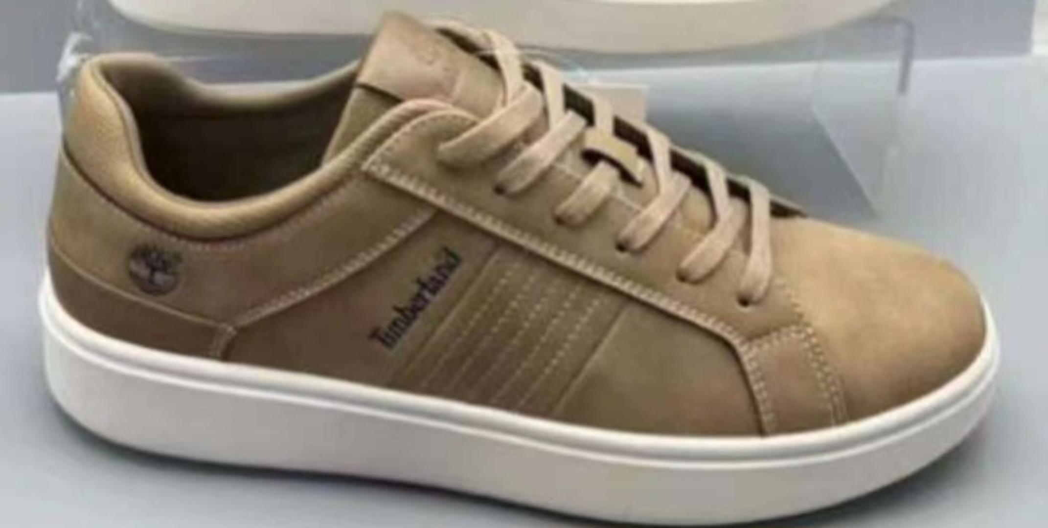 Men’s Timberland-Inspired Casual Sneakers – Black & Brown (Sizes 40-45)