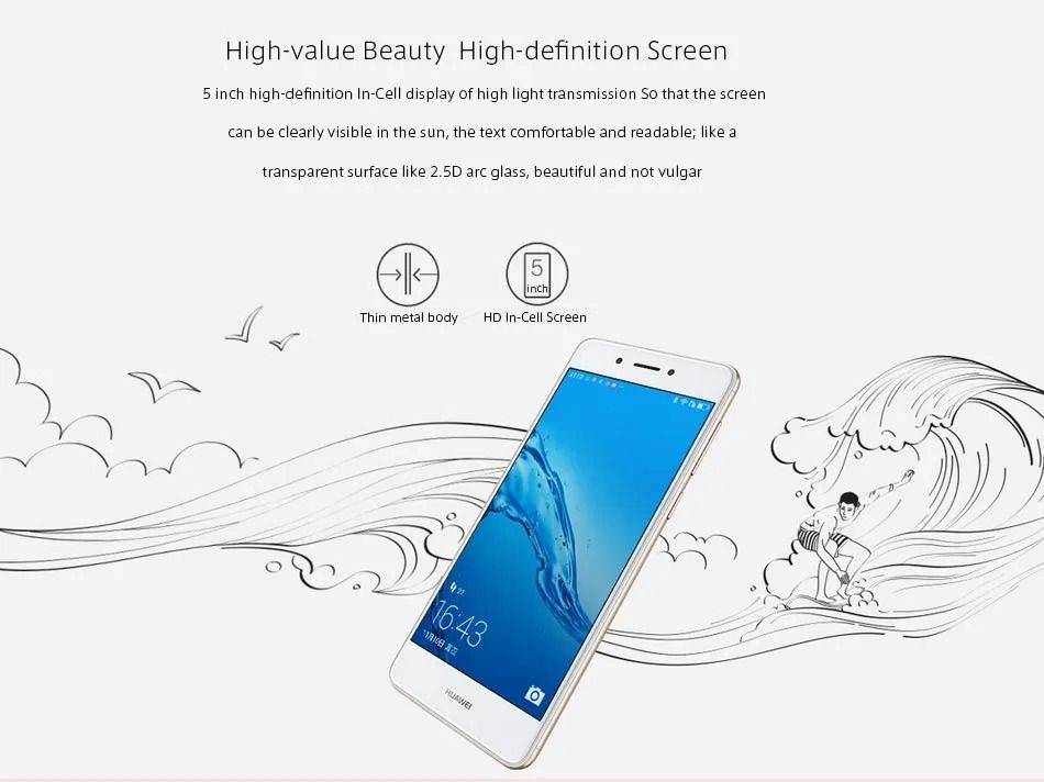 REFURBISHED HUAWEEI ENJOY 6S 3GB RAM 32GB ROM DISPLAY 5.0 INCHES Rear Camera 13MP Front Camera 5MP Processor Qualcomm Snapdragon 435 with warranty