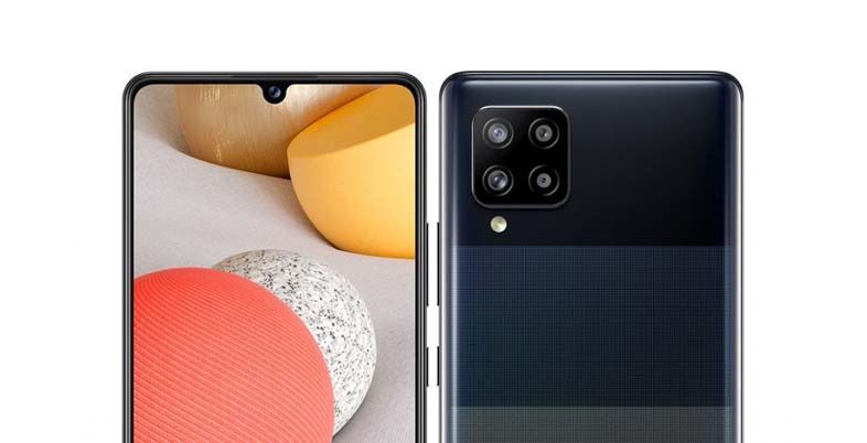 REFURBISHED SAMSUNG A42 5G 128GB ROM DUAL SIM BLACK  DISPLAY 6.6 INCHES REAR CAMERA 48MP + 8MP + 5MP + 5MP  BATTERY CAPACITY 5000Mah  ANDROID 10