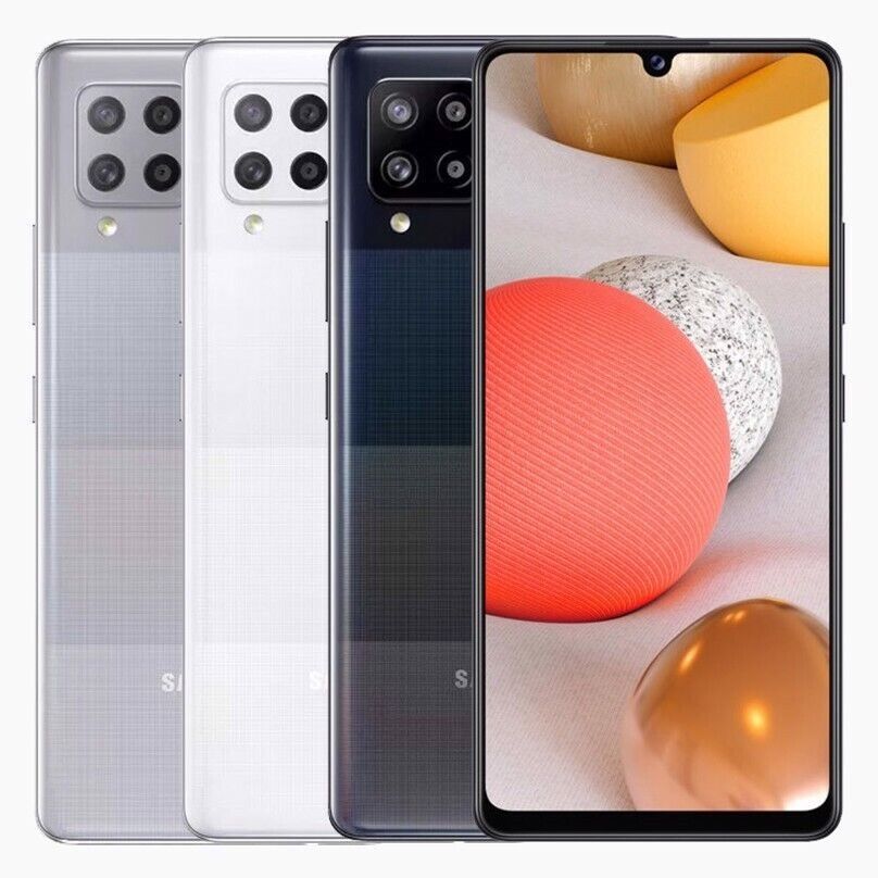 REFURBISHED SAMSUNG A42 5G 128GB ROM DUAL SIM BLACK  DISPLAY 6.6 INCHES REAR CAMERA 48MP + 8MP + 5MP + 5MP  BATTERY CAPACITY 5000Mah  ANDROID 10