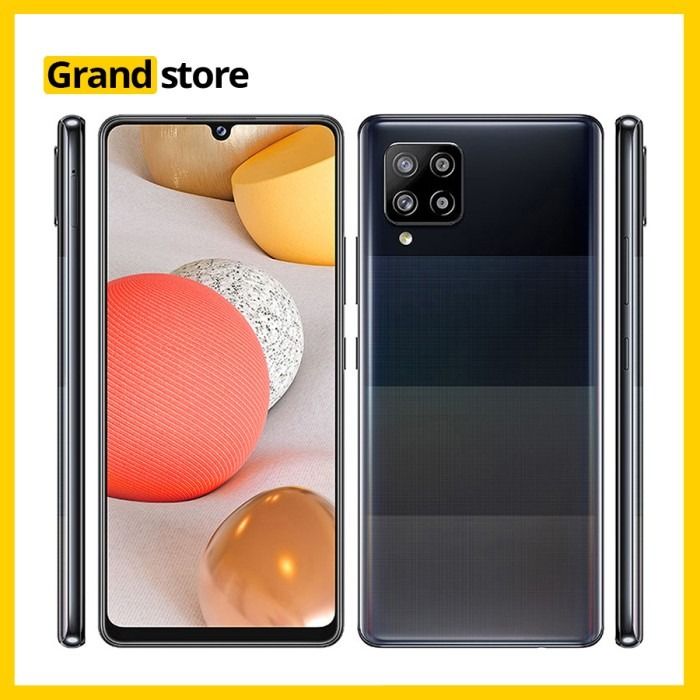 REFURBISHED SAMSUNG A42 5G 128GB ROM DUAL SIM BLACK  DISPLAY 6.6 INCHES REAR CAMERA 48MP + 8MP + 5MP + 5MP  BATTERY CAPACITY 5000Mah  ANDROID 10