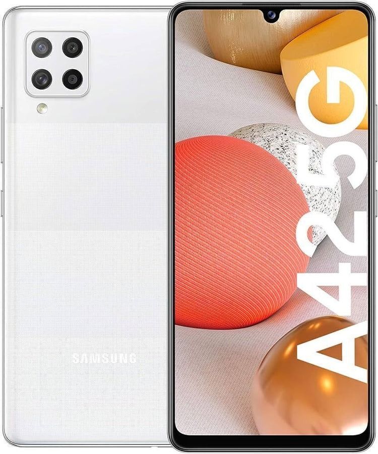 REFURBISHED SAMSUNG A42 5G 128GB ROM DUAL SIM BLACK  DISPLAY 6.6 INCHES REAR CAMERA 48MP + 8MP + 5MP + 5MP  BATTERY CAPACITY 5000Mah  ANDROID 10