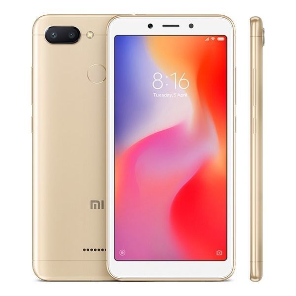 REFURBISHED REDMI 6 DISPLAY 5.45 INCHES REAR CAMERA  12MP + 5MP FRONT CAMERA 5MP 4GB RAM 32GB/64GB ANDROID 8.1 FINGERPRINT UNLOCK WITH FREE CHARGER