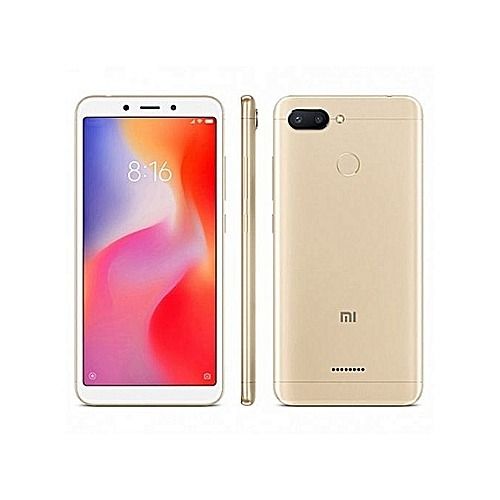 REFURBISHED REDMI 6 DISPLAY 5.45 INCHES REAR CAMERA  12MP + 5MP FRONT CAMERA 5MP 4GB RAM 32GB/64GB ANDROID 8.1 FINGERPRINT UNLOCK WITH FREE CHARGER
