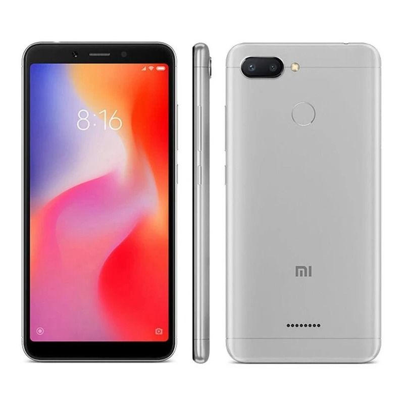 REFURBISHED REDMI 6 DISPLAY 5.45 INCHES REAR CAMERA  12MP + 5MP FRONT CAMERA 5MP 4GB RAM 32GB/64GB ANDROID 8.1 FINGERPRINT UNLOCK WITH FREE CHARGER