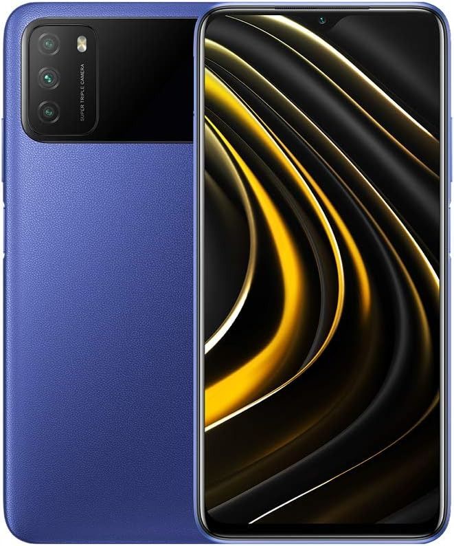 REFURBISHED  POCO M3 4GB RAM 128GB ROM  DISPLAY 6.5 INCHES  REAR CAMERA 48MP + 2MP + 2MP FRONT CAMERA  8MP  BATTERY CAPACITY 6000Mah