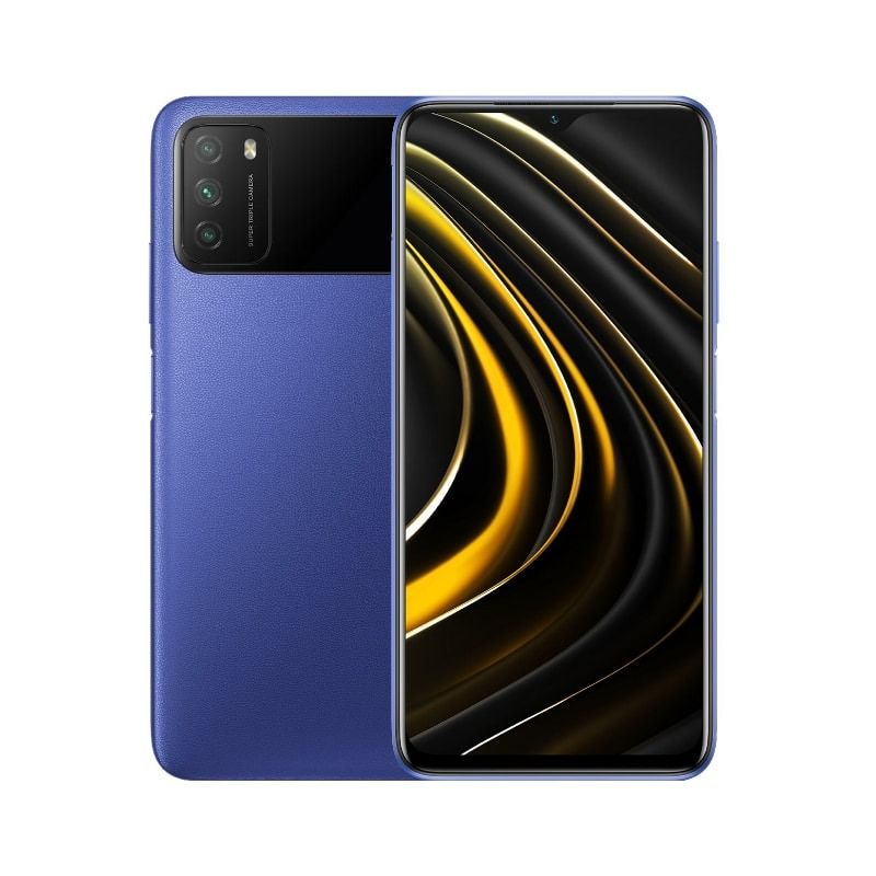 REFURBISHED  POCO M3 4GB RAM 128GB ROM  DISPLAY 6.5 INCHES  REAR CAMERA 48MP + 2MP + 2MP FRONT CAMERA  8MP  BATTERY CAPACITY 6000Mah