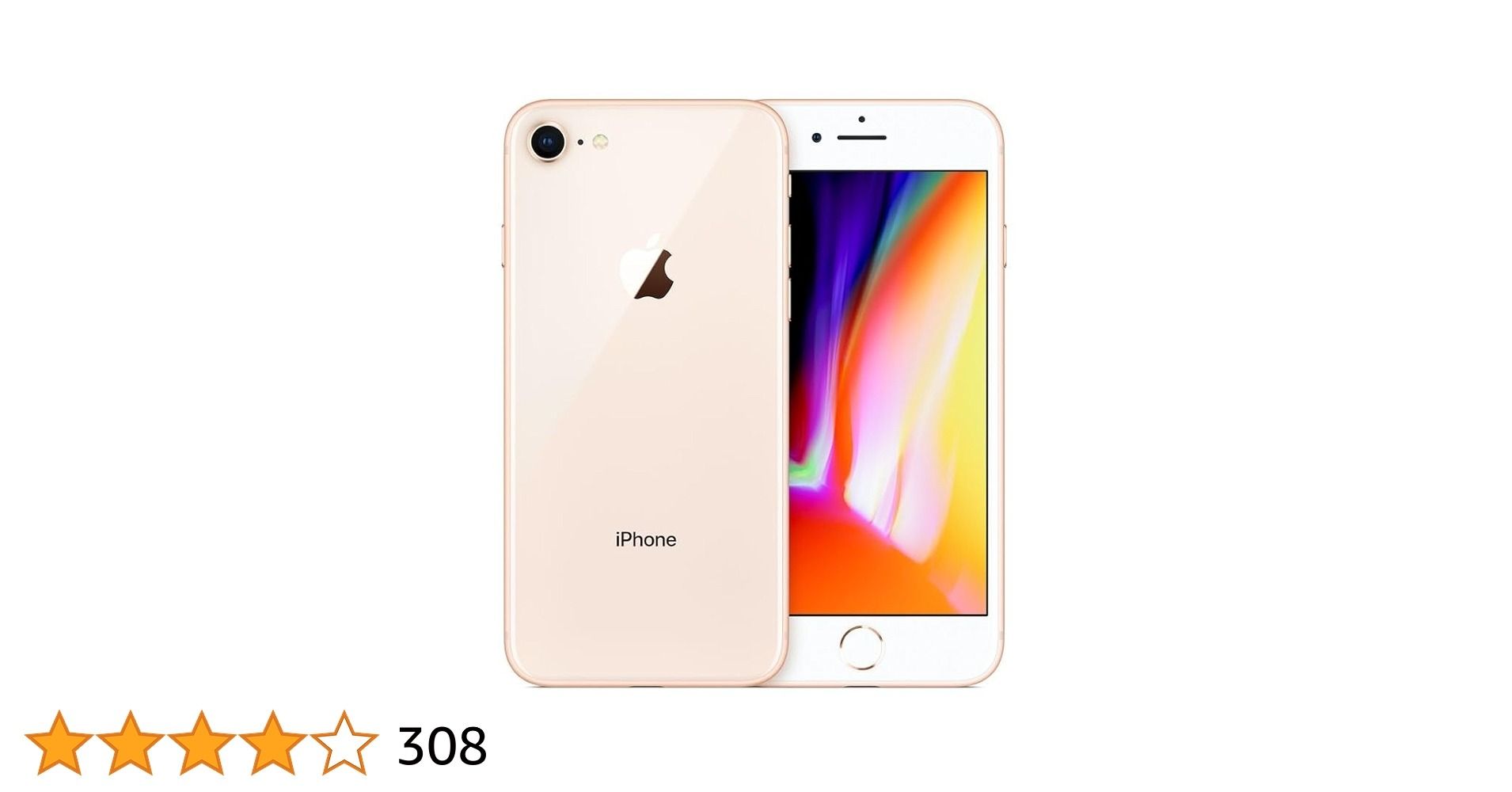 REFURBISHED IPHONE 8 64GB BLACK/RED DUAL BACK CAMERA 12MP+7MP DISPLAY SIZE 4.7 INCHES BATTERY HEALTH 100%