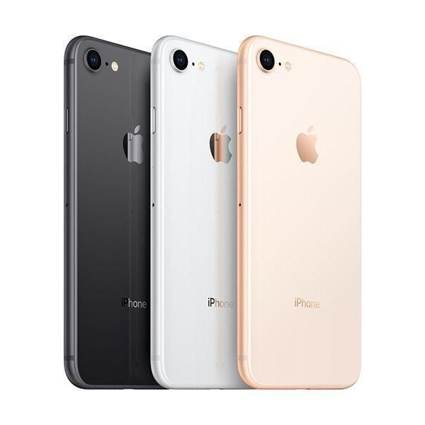 REFURBISHED IPHONE 8 64GB BLACK/RED DUAL BACK CAMERA 12MP+7MP DISPLAY SIZE 4.7 INCHES BATTERY HEALTH 100%