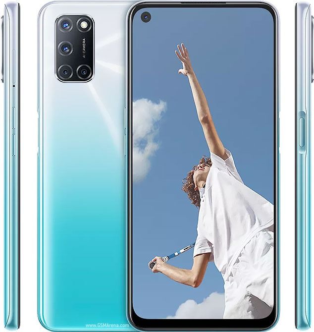 REFURBISHED OPPO A52 128GB ROM 8GB RAM DISPLAY  6.5 INCHES REAR CAMERA 12MP + 8MP + 2MP + 2MP ANDROID 10 BATTERY CAPACITY 5000Mah