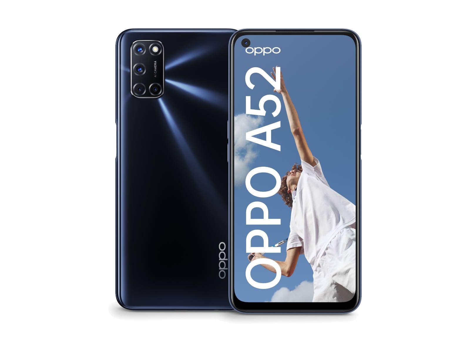 REFURBISHED OPPO A52 128GB ROM 8GB RAM DISPLAY  6.5 INCHES REAR CAMERA 12MP + 8MP + 2MP + 2MP ANDROID 10 BATTERY CAPACITY 5000Mah