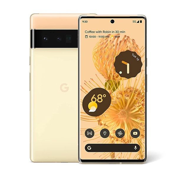 REFURBISHED GOOGLE PIXEL 6 PRO 128GB ROM 8GB RAM DISPLAY 6.7 INCHES REAR CAMERA 50MP + 12MP + 48MP FRONT CAMERA 11.1MP ANDROID 15 BATTERY CAPACITY 5003Mah FINGERPRINT NOT WORKING