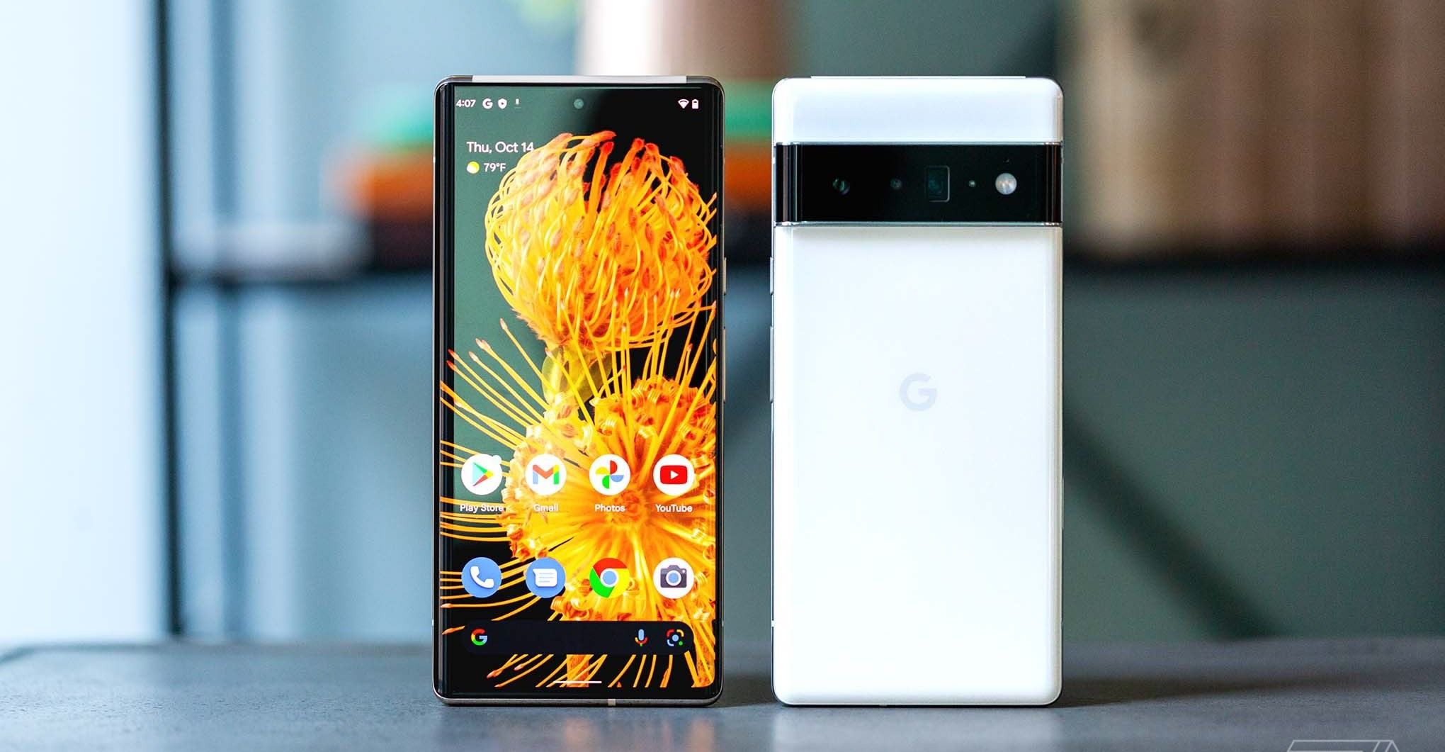 REFURBISHED GOOGLE PIXEL 6 PRO 128GB ROM 8GB RAM DISPLAY 6.7 INCHES REAR CAMERA 50MP + 12MP + 48MP FRONT CAMERA 11.1MP ANDROID 15 BATTERY CAPACITY 5003Mah FINGERPRINT NOT WORKING