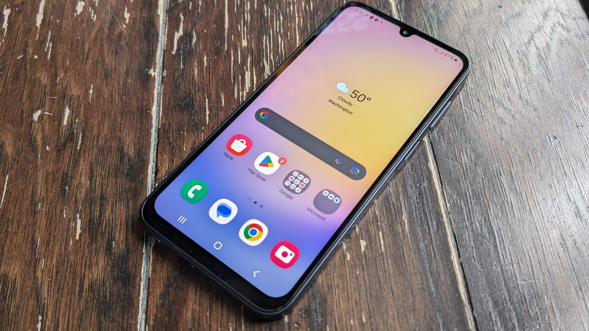 REFURBISHED SAMSUNG A25 5G 128GB ROM 6GB RAM DISPLAY 6.5 INCHES REAR CAMERA  50MP + 8MP + 2MP FRONT CAMERA 13MP BATTERY CAPACITY 5000Mah ANDROID 15 BLUE/WHITE