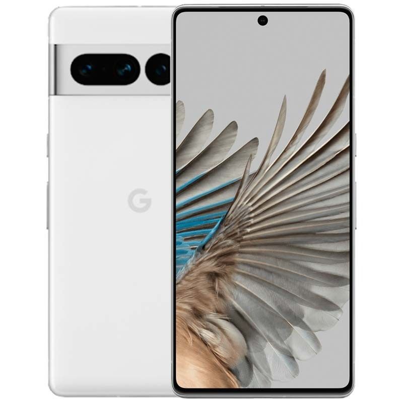 REFURBISHED GOOGLE PIXEL 7 PRO 12GB RAM 128GB ROM DISPLAY 6.7 INCHES REAR CAMERA 50MP + 48MP + 12MP FRONT CAMERA 10.8MP ANDROID 15 BATTERY 5000MAH WHITE