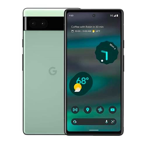 REFURBISHED GOOGLE PIXEL 6A 128GB ROM 8GB RAM DISPLAY 6.1 INCHES REAR CAMERA 12.2MP + 12MP FRONT CAMERA 8MP  BATTERY CAPACITY 4410mAh ANDROID 15 BLACK