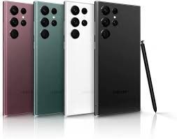 REFURBISHED SAMSUNG S22 ULTRA 128GB ROM DISPLAY 6.8 INCHES REAR CAMERA 108MP + 12MP + 10MP FRONT CAMERA 40MP BATTERY CAPACITY 5000Mah BLACK