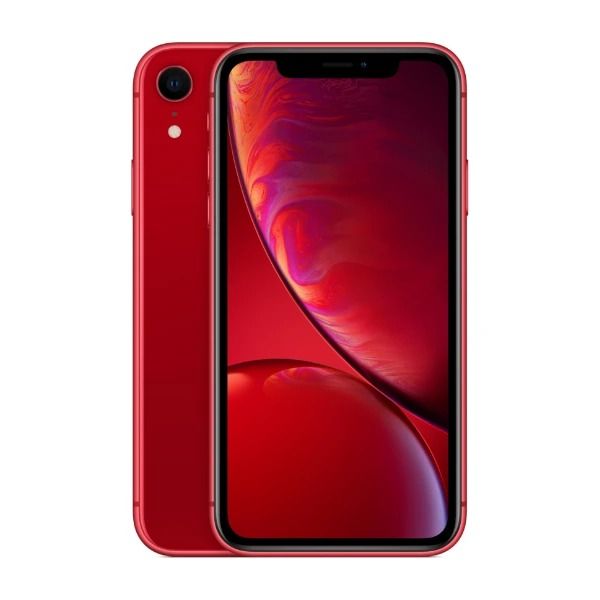 REFURBISHED IPHONE XR 128B ROM DISPLAY 6.1 INCHES REAR CAMERA 12MP FRONT CAMERA 7MP BATTERY CAPACITY 100% RED