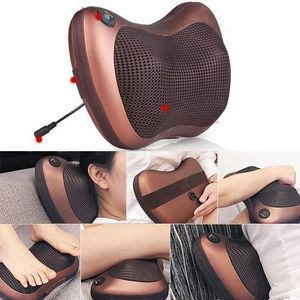 Car & Home Heat Massage Pillow Deep Kneading Massager Relax Neck Shoulder Pain Back