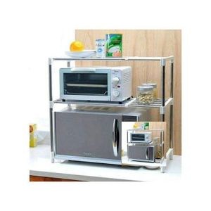 2 Tier Adjustable Microwave Stand Or Organizer