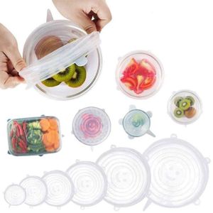 6Pack Silicone Stretch Lids Cover For Bowl,pots