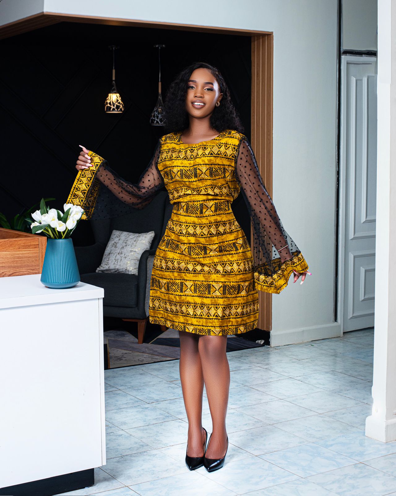 beautiful unique custom made shift dress