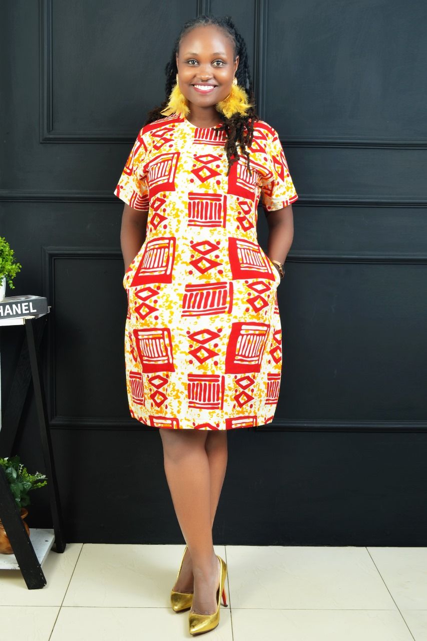 beautiful unique custom made shift dress