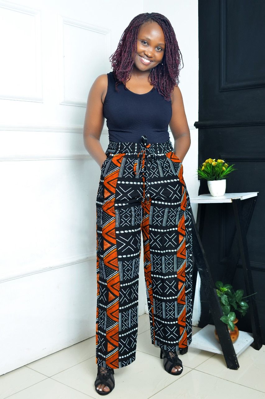 Stunning Ankara Crop Top and Pants Set