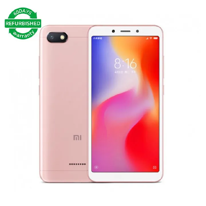 Refurbished phone Redmi 6A 4G CPU MediaTek Helio A22 5.45 inch screen 13MP camera 3000mAh 5W charge used phone