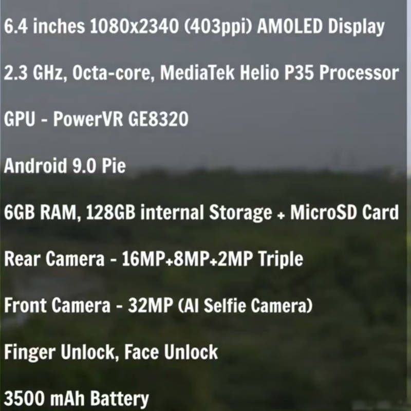 Refurbished Tecno Phantom 9 AB7 4G 6+128g 6.4-inch screen 16MP camera 6+128g 3500mAh battery  mobile phone