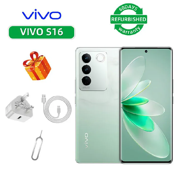 Refurbished vivo S16 5G 6.78-inch screen CPU Qualcomm Snapdragon 870 64MP camera 4600mAh rechargeable smartphone