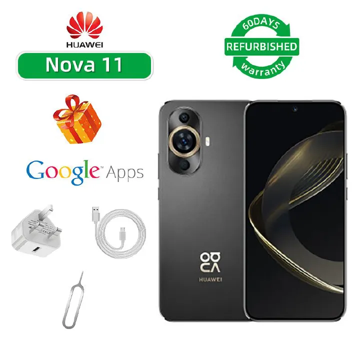 Refurbished Huawei Nova 11 4G CPU Qualcomm Snapdragon 778G 4G 6.7-inch screen 50MP camera 4500mAh battery smartphone