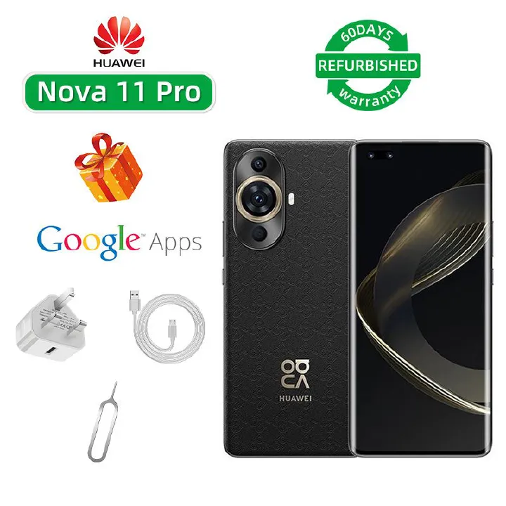 Refurbished Huawei Nova 11 Pro 4G CPU Qualcomm Snapdragon 778G 4G 6.78-inch screen 50MP camera 4500mAh battery smartphone