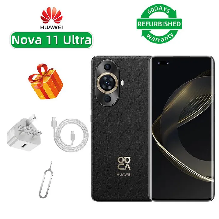 Refurbished Huawei Nova 11 Ultra 4G CPU Qualcomm Snapdragon 778G 4G 6.78-inch screen 50MP camera 4500mAh battery smartphone
