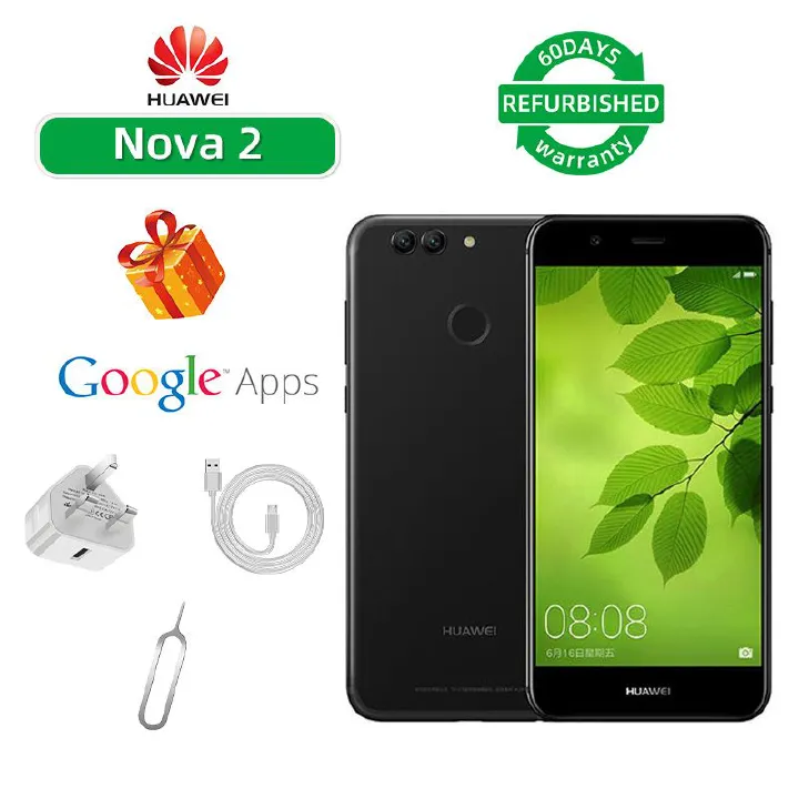 Refurbished Huawei Nova 2 4G CPU Kirin 659 5-inch screen 12MP camera 2950mAh battery smartphone